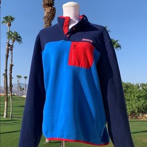 Vineyard Vines Blue snap pullover size medium